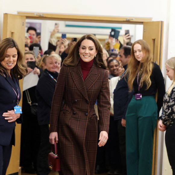Catherine (Kate) Middleton, princesse de Galles à l'hôpital Royal Marsden, où elle a reçu son traitement contre le cancer, à Londres, Royaume-Uni, le 14 janvier 2025. © Chris Jackson/WPA-Pool/Bestimage
