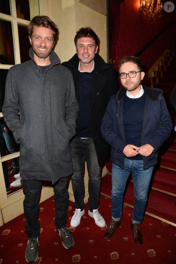 Antoine Genton et Igor Sahiri- Générale de la pièce "A droite, à gauche" au Théâtre des Variétés à Paris le 12 octobre 2016. © Coadic Guirec/Bestimage