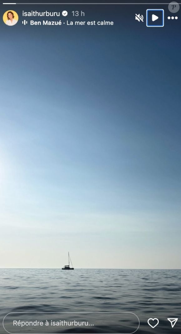 Isabelle Ithurburu immortalise ses vacances sur Instagram (Capture d'écran - 16 août 2025).
