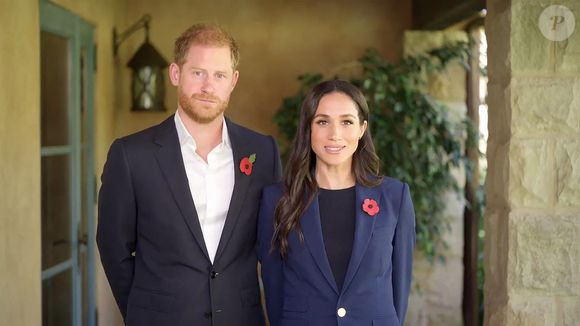 Le prince Harry et Meghan Markle (Le prince Harry, duc de Sussex et Meghan Markle, duchesse de Sussex) message vidéo lors de la conférence ministérielle mondiale inaugurale sur la violence contre les enfants en Colombie. (Backgrid USA / Bestimage)