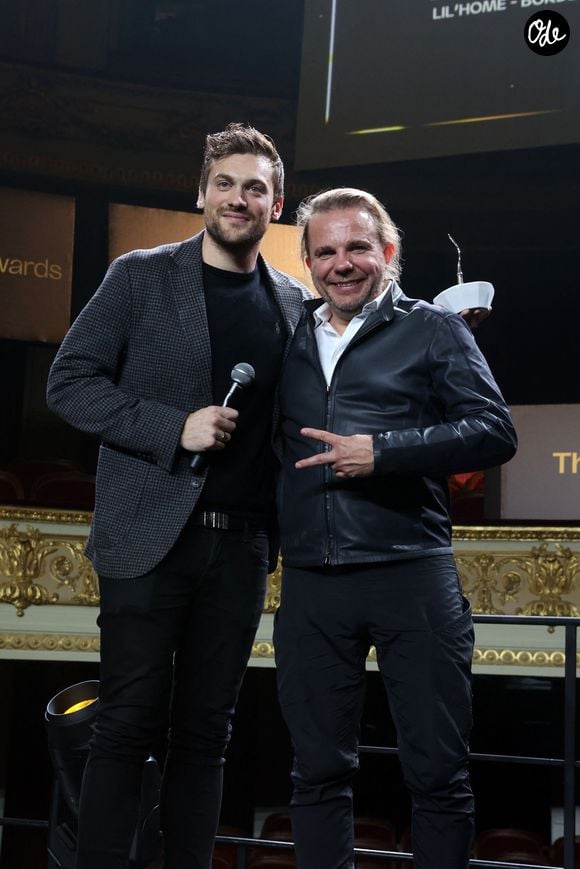Le Chef Nicolas Sale, lors de la cérémonie des TheFork Awards 2023, premier prix food 100% digital décerné par le grand pubic à l'Opéra de Lille, France, le 13 novembre 2023. 

Photo de Jean-Marc Lhomer/Bestimage