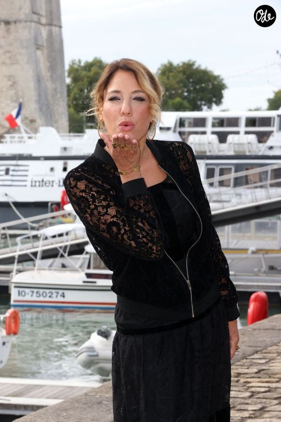 Emma Colberti au photocall de la série "Un si grand soleil" lors de la 23ème édition du Festival de la Fiction tv de la Rochelle 2021 le 18 septembre 2021. © Jean-Marc Lhomer / Bestimage