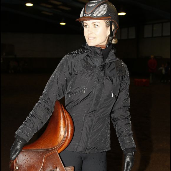 Exclusif - Laeticia Hallyday à cheval au club hippique du Landel (Lyons-la-forêt) en 2007 - © Daniel Angeli Bestimage