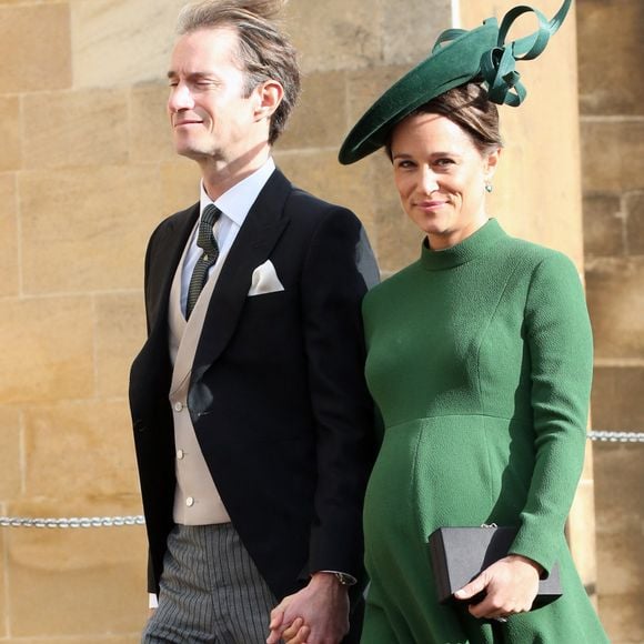 Pippa Middleton et James Matthews à la chapelle Saint George de Windsor, le 12 octobre 2018. 

Photo : Bestimage