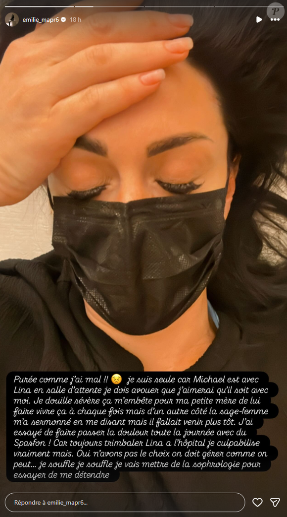 Elle a alors filé aux urgences afin d'être suivie.

Emilie (Mariés au premier regard), enceinte, file à l'hôpital après des contractions.