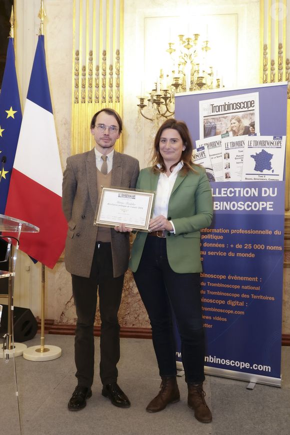 Marine Tondelier - Remise du Prix du Trombinoscope 2024 à l’Assemblée Nationale à Paris le 12 février 2025.  © Jack Tribeca/Bestimage