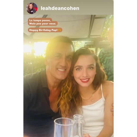 Et de compléter : "Le temps passe, mais pas pour nous. Happy Birthday Pap !". Une belle déclaration en somme.

Dany Brillant et sa fille Leah immortalisés sur Instagram. (Capture d'écran).