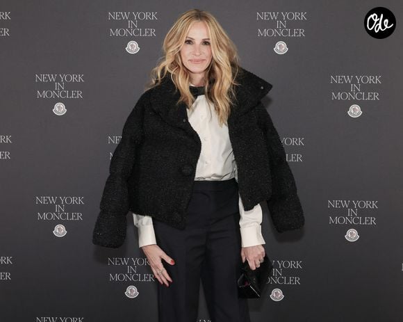 Julia Roberts au photocall de l'inauguration du plus grand flagship mondial Moncler sur la Cinquième Avenue lors de la Fashion Week de New York (NYFW), à New York City, New York, Etats-Unis, le 10 septembre 2026. © Yvonne Tnt/BFA.com/Backgrid/Bestimage