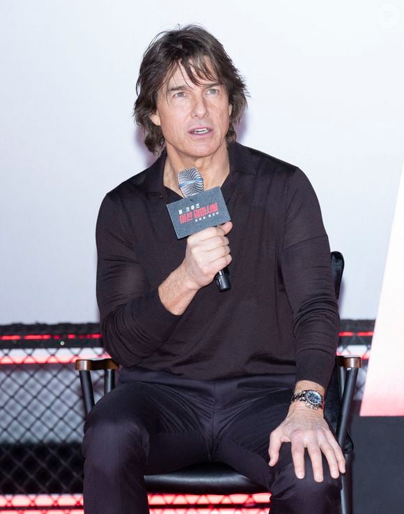 8 mai 2025 - Séoul, Corée du Sud : L'acteur Tom Cruise assiste à une conférence de presse pour la tournée de promotion mondiale du nouveau film 'Mission Impossible - The Final Reckoning' au Lotte Cinema à Séoul, Corée du Sud, le 8 mai 2025. Le film sortira en Corée du Sud le 17 mai. (Photo by Lee Young-ho/Sipa USA)
