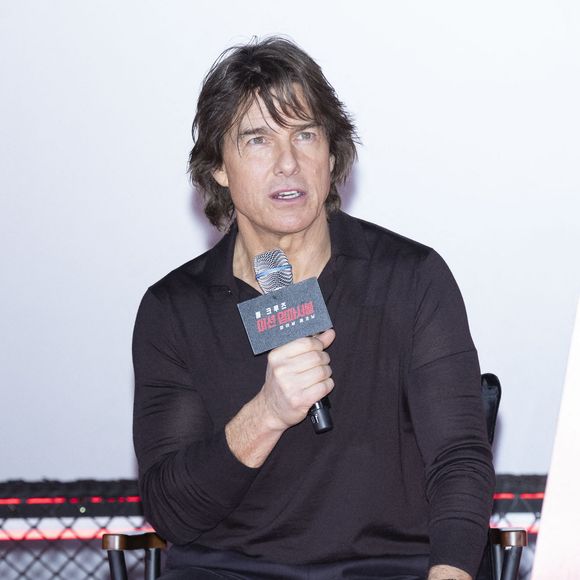 8 mai 2025 - Séoul, Corée du Sud : L'acteur Tom Cruise assiste à une conférence de presse pour la tournée de promotion mondiale du nouveau film 'Mission Impossible - The Final Reckoning' au Lotte Cinema à Séoul, Corée du Sud, le 8 mai 2025. Le film sortira en Corée du Sud le 17 mai. (Photo by Lee Young-ho/Sipa USA)