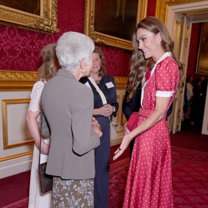 La princesse de Galles lors d'une réception organisée par Cancer Research UK à l'occasion du 125e anniversaire de l'organisation caritative, au St James's Palace, à Londres. 

©Bestimage