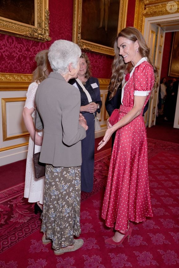 La princesse de Galles lors d'une réception organisée par Cancer Research UK à l'occasion du 125e anniversaire de l'organisation caritative, au St James's Palace, à Londres. 

©Bestimage
