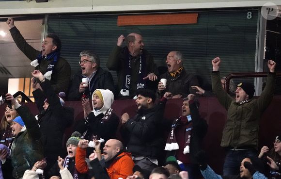 Le Prince de Galles dans les tribunes lors du match retour des huitièmes de finale de l'UEFA Champions League à Villa Park, Birmingham. Mercredi 12 mars 2025. ... Aston Villa - Club Brugge - UEFA Champions League - Huitièmes de finale - Match retour - Villa Park Birmingham Nick Potts/PA Wire.