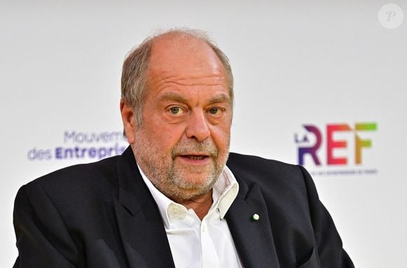 Éric Dupond-Moretti lors de la "Rencontre des entrepreneurs (LAREF25)" (Jour 2) au stade Roland Garros à Paris le 28 août 2025.

© Christian Liewig / Bestimage