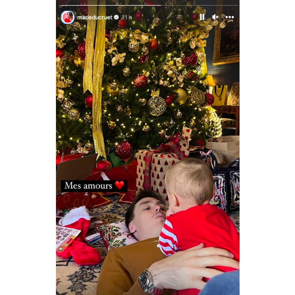 Louis Ducruet et sa fille Victoire pour Noël
