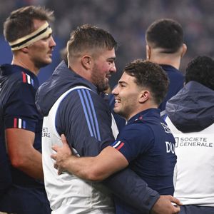 Antoine Dupont - Grégory Alldritt - Match test de rugby "France - Nouvelle-Zelande" à Paris, le 16 novembre 2024. Agence / Bestimage