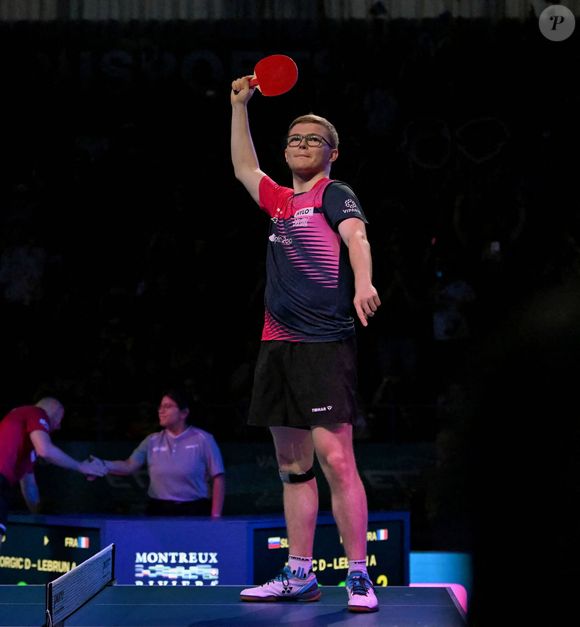 Tennis de table - Alexis Lebrun remporte le Top 16 européen face au triple tenant du titre Darko Jorgic à Montreux le 23 février 2025.