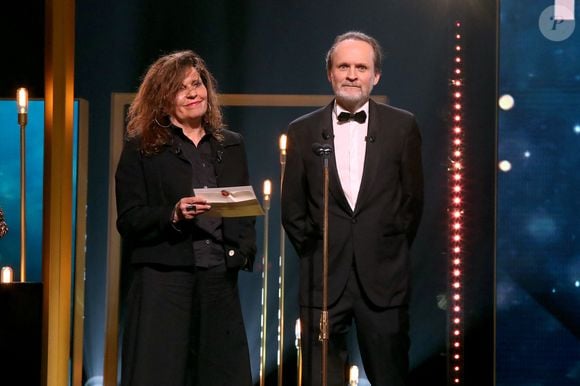 Jean-Marc Dumontet (Président des Molières) et guest - Intérieur - 36ème cérémonie des Molières aux Folies Bergère à Paris le 28 avril 2025. © Bertrand Rindoff / Bestimage