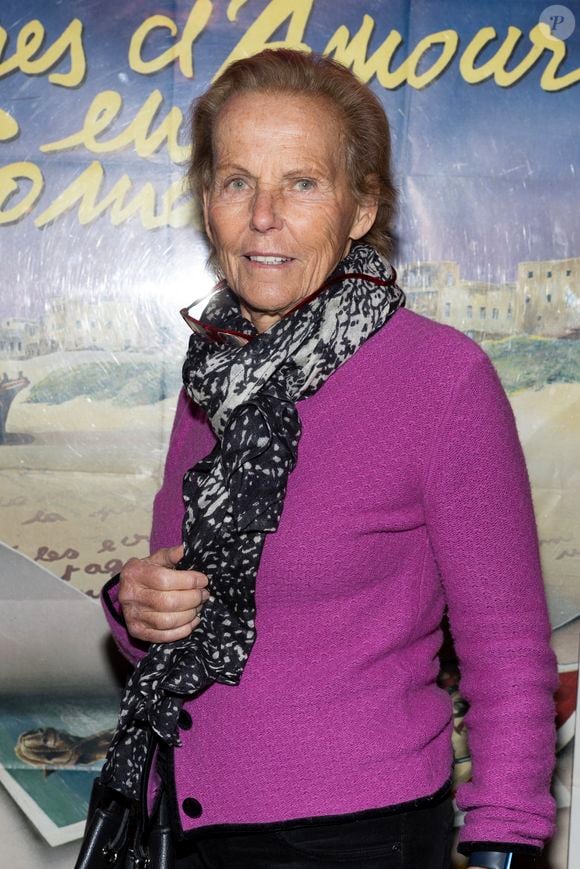 Exclusif - Christine Ockrent - Soirée hommage pour le premier anniversaire de la mort de Frédéric Mitterrand en présence de Catherine Deneuve au cinéma du Panthéon à Paris le 24 mars 2025. © Cyril Moreau/Bestimage