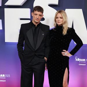 Virginie Efira et son compagnon Niels Schneider au photocall de la 48ème cérémonie des César à l’Olympia à Paris le 24 février 2023
© Dominique Jacovides / Olivier Borde / Bestimage