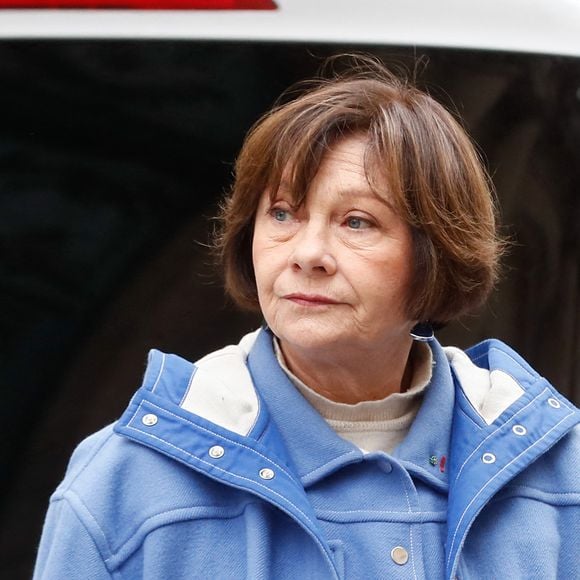 Macha Méril - Sorties des obsèques de Niels Arestrup à l'Église Saint-Roch à Paris.
© Christophe Clovis / Bestimage