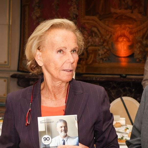 Exclusif - Christine Ockrent - Quelques semaines après avoir ouvert la Journée de l'Assemblée nationale dédiée à l'Engagement, le samedi 11 avril 2026, M.Ladreit de Lacharrière a reçu Y.Braun-Pivet pour un prestigieux dîner du Cercle de la Revue des Deux Mondes, le 8 juin 2026. 
© Jack Tribeca / Bestimage