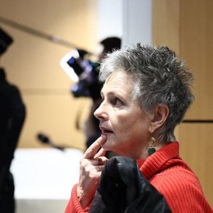 L'actrice française Anouk Grinberg à l'ouverture du procès de l'acteur français Gérard Depardieu, Photo par Raphael Lafargue/ABACAPRESS.COM