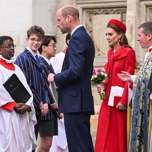 Le prince William, prince de Galles, et Catherine (Kate) Middleton, princesse de Galles - La famille royale britannique célèbre le 76ème Commonwealth Day à l'abbaye de Westminster à Londres, le 10 mars 2025.