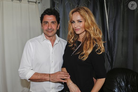 Adriana Karembeu et son mari André (Aram) Ohanian assistent à la commémoration du centenaire du Génocide Armenien à Marseille, le 24 avril 2015.  
Crédit : Philippe Doignon / Bestimage