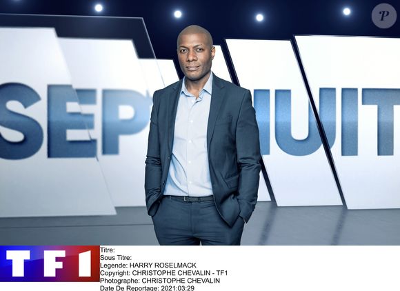 Portrait d'Harry Roselmack, qui présente tous les dimanches "Sept à Huit" sur TF1.
