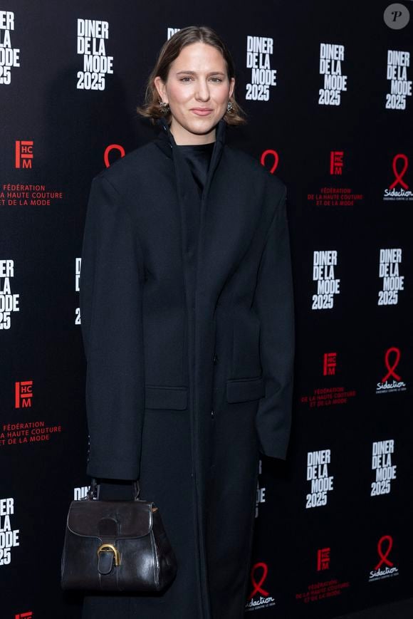 Marie Adam-Leenaerdt au photocall du 22ème dîner de la mode pour le Sidaction à Paris le 30 janvier 2025.
© Olivier Borde / Bestimage