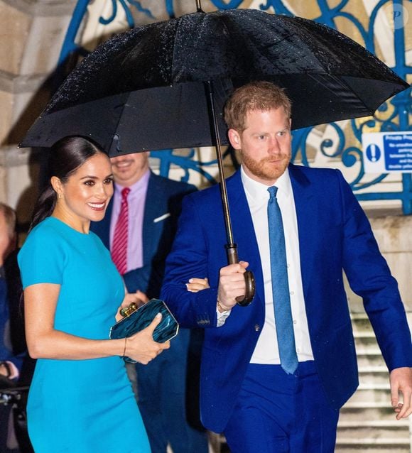 Elle a été prise en octobre dernier lors d’une session de surf avec son père

Meghan Markle et le prince Harry à Londres.