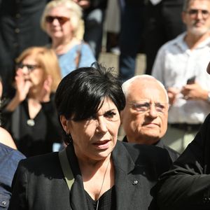 Liane Foly - Obsèques de la chanteuse et pianiste française Marie-Paule Belle, en l'église Saint-Roch à Paris le 3 aout 2026. © Agence / Bestimage