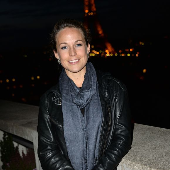 Exclusif - Aurélie Vaneck pose lors de la 24ème édition du Rallye Aïcha des Gazelles à l'UNESCO à Paris, le 4 février 2014. VEEREN / BESTIMAGE