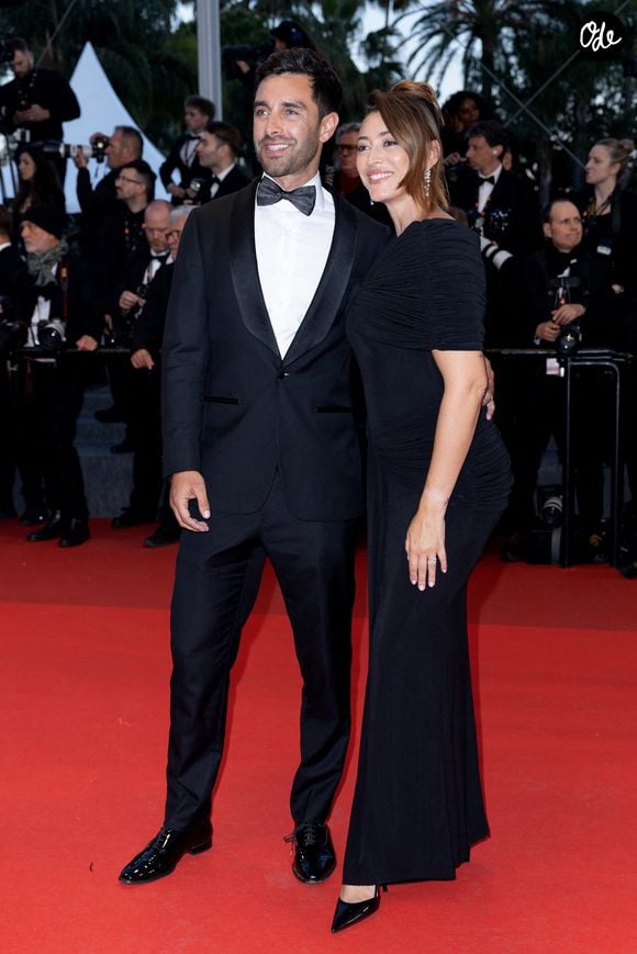 Rachel Legrain-Trapani et son mari Valentin Léonard - Montée des marches du film « L’abandon » lors du 79e Festival international du film de Cannes, le 13 mai 2026. © Olivier Borde / Bestimage