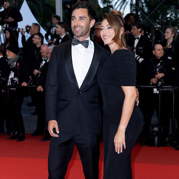 Rachel Legrain-Trapani et son mari Valentin Léonard - Montée des marches du film « L’abandon » lors du 79e Festival international du film de Cannes, le 13 mai 2026. © Olivier Borde / Bestimage