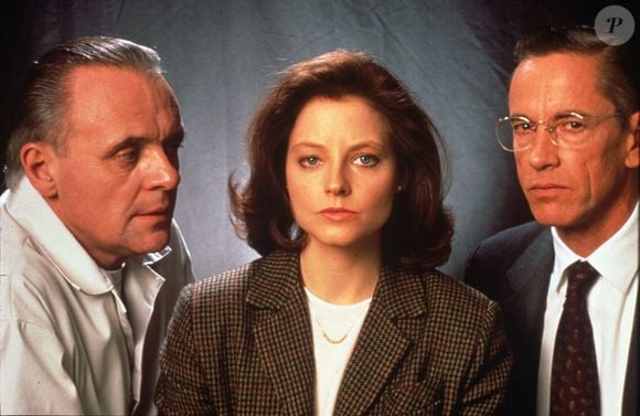 Anthony Hopkins, Jodie Foster et Scott Glenn sur le tournage du film "Le silence des agneaux" en 1991.
© Orion Pictures / Zuma Press / Bestimage