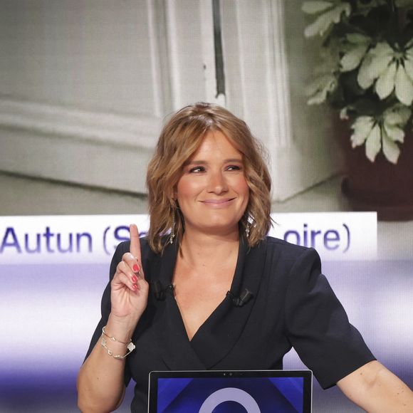Exclusif - Pascale de La Tour du Pin, sur le plateau de l’émission « Pascale, Eric, Yann et les autres » présentée par P. de la Tour du Pin et diffusée en direct sur C8, Paris, France, le 03 septembre 2024. © Jack Tribeca / Bestimage