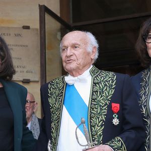Rétro - L’historien Pierre Nora est mort à l’âge de 93 ans - Semi-exclusif - Anne Sinclair et son compagnon Pierre Nora et Sylviane Agacinski - Réception de Sylviane Agacinski à l'Académie Française à Paris le 14 Mars 2024. La philosophe Sylviane Agacinski a fait son entrée ce jeudi à l’Académie française. Onzième femme de l’histoire à intégrer l’institution, elle avait été élue en juin 2023. © Bertrand Rindoff / Bestimage