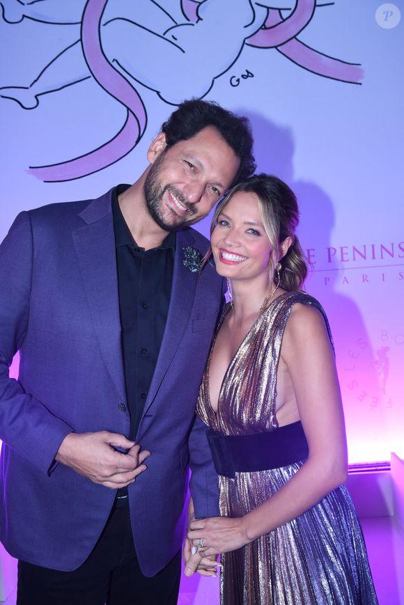 Eric Antoine et sa femme Gennifer Demey - Soirée de gala du 10ème anniversaire de l’association "Les Bonnes Fées" à l’Hôtel The Peninsula Paris le 8 octobre 2025. © Rachid Bellak/Bestimage