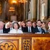 Le roi Carl XVI Gustav de Suède, la reine Silvia, le prince Daniel, la princesse Madeleine de Suède, Chris O´Neill, le prince Carl Philip, le prince Julian - Te Deum en l'honneur de la naissance de la princesse Ines, 10 février 2025 à Stockholm.
Dana Press / Bestimage