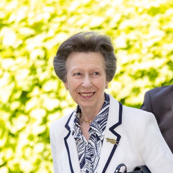La princesse Anne et le prince Haakon de Norvège visitent le musée de la Résistance norvégienne à la forteresse d'Akershus à Oslo, le 22 mai 2024. La princesse Anne est en voyage officiel en Norvège. 