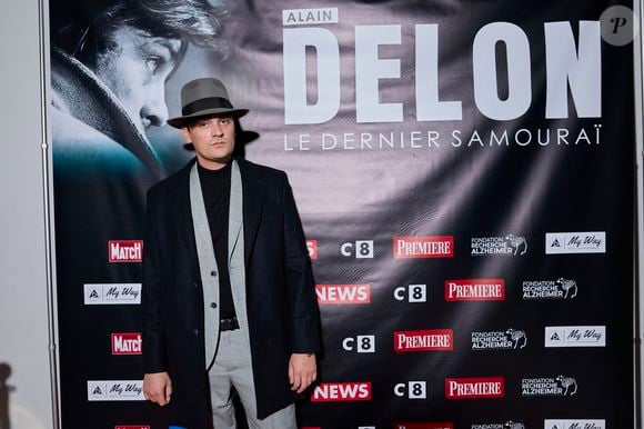 Exclusif - Alain-Fabien Delon au photocall de la soirée Ciné-concert symphonique "Alain Delon, le dernier Samouraï" au Palais des congrès à Paris le 8 novembre 2024 le jour de son anniversaire.

© Jacovides / Moreau / Bestimage