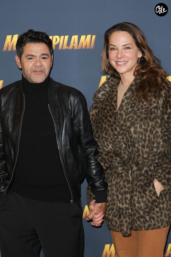 Jamel Debbouze et Mélissa Theuriau - Avant-première du film "Marsupilami" au Grand Rex à Paris le 1er février 2026. © Coadic Guirec / Bestimage