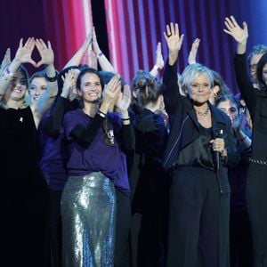 Exclusif - Julie Gayet, Muriel Robin et Anne Le Nen - Enregistrement du concert "Nos voix pour toutes", au profit de La fondation des femmes, à l'Adidas Arena à Paris, diffusée le 11 décembre sur TMC
© Coadic Guirec-Cyril Moreau / Bestimage