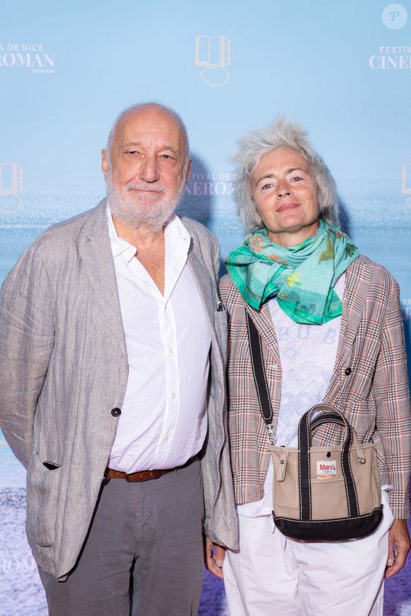 François Berléand et Alexia Stresi assistent au tapis rouge d'ouverture du 7ème Festival du Film Cinéroman à Nice. Photo by Shootpix/ABACAPRESS.COM