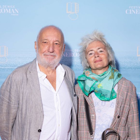 François Berléand et Alexia Stresi assistent au tapis rouge d'ouverture du 7ème Festival du Film Cinéroman à Nice. Photo by Shootpix/ABACAPRESS.COM