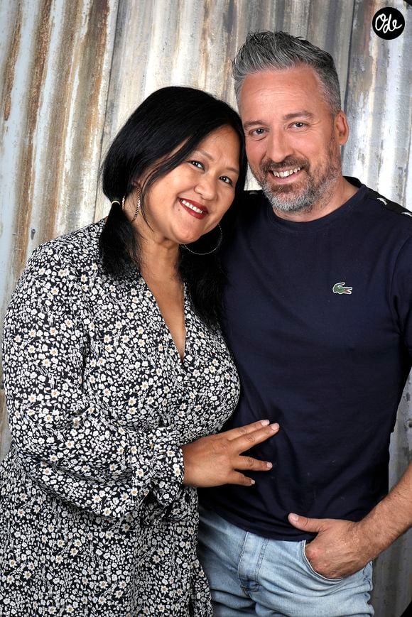Exclusif - Olivier et Soukdavone Gayat ("Familles nombreuses la vie en XXL") invités de l'émission "Chez Jordan". Paris. Le 20 mai 2022. 
© Cédric Perrin/Bestimage