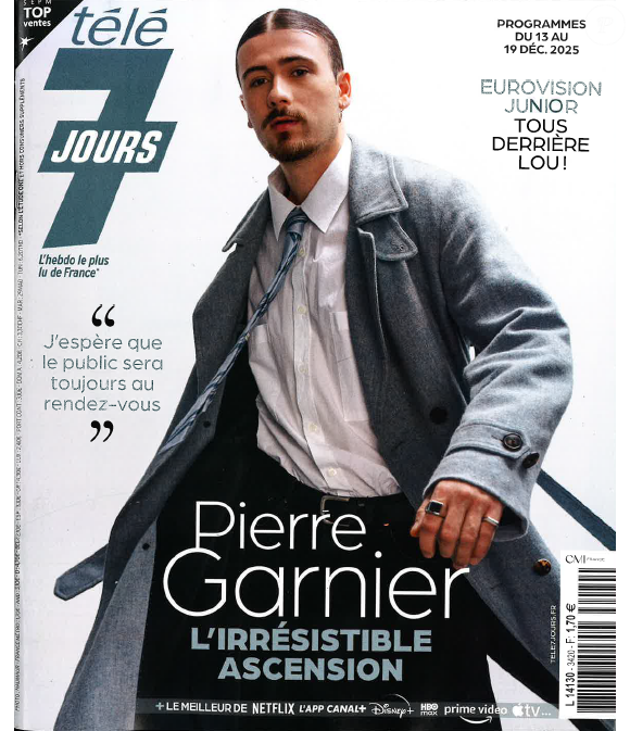 Pierre Garnier en couverture de Télé 7 Jours.