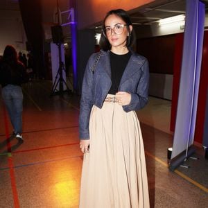 Agathe Auproux lors de la journée nationale de la lutte contre le harcèlement à l’école au lycée Pierre-Gilles de Gennes - ENCPB à Paris, France, le 7 novembre 2023. © Jonathan Rebboah/Panoramic/Bestimage